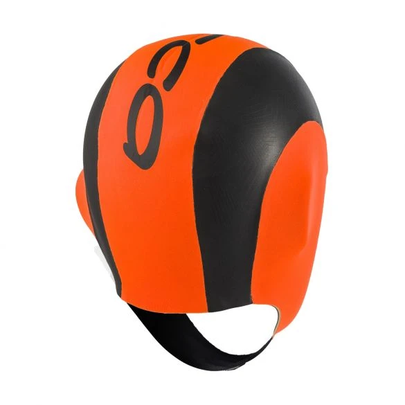 Orca Neopreen Swim Cap Zwart/oranje 4 Orca Neopreen Swim Cap Zwart/oranje - Image 2