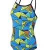 Zone3 Prism 2.0 Strap Back Badpak Blauw/geel Dames 2 Zone3 Prism 2.0 Strap Back Badpak Blauw/geel Dames -Sportwetsuit Winkel prism 20 swim costume front