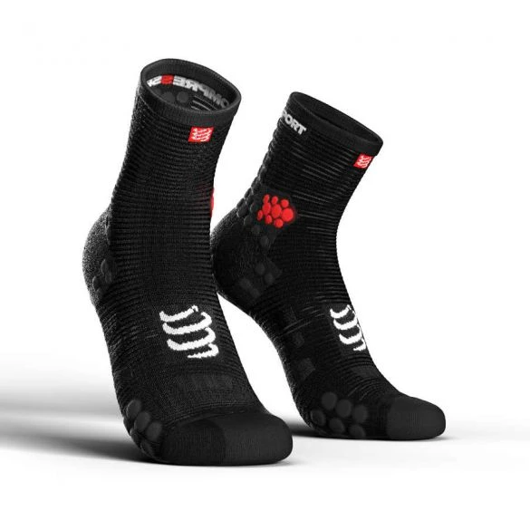 Compressport Pro Racing V3.0 Hoge Hardloopsokken Zwart 3 Compressport Pro Racing V3.0 Hoge Hardloopsokken Zwart