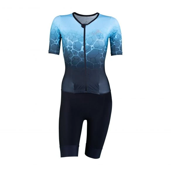 Sailfish Aerosuit Perform Trisuit Korte Mouw Blauw Dames 3 Sailfish Aerosuit Perform Trisuit Korte Mouw Blauw Dames