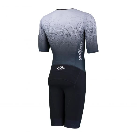 Sailfish Aerosuit Perform Trisuit Korte Mouw Grijs Heren 4 Sailfish Aerosuit Perform Trisuit Korte Mouw Grijs Heren - Image 2