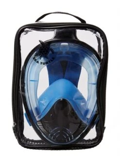 Sea Turtle Flex Deluxe Full Face Snorkelmasker Zwart/blauw 12 Sea Turtle Flex Deluxe Full Face Snorkelmasker Zwart/blauw -Sportwetsuit Winkel sea turtle flex deluxe blk blue 4