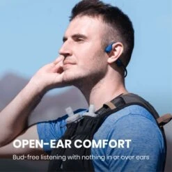 Shokz OpenRun Hoofdtelefoon Blauw 18 Shokz OpenRun Hoofdtelefoon Blauw -Sportwetsuit Winkel shokz koptelefoon openrun s803bl 11