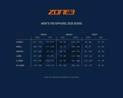 Zone3 Aquaflo Plus Korte Mouw Trisuit Zwart Heren 12 Zone3 Aquaflo Plus Korte Mouw Trisuit Zwart Heren -Sportwetsuit Winkel sizing guides mens tri apparel 1