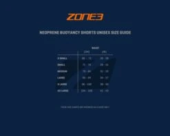Zone3 Neopreen Jammer Heren -Sportwetsuit Winkel sizing guides neoprene buoyancy shorts legs