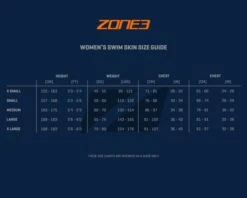 Zone3 Neopreen Kneeskin Dames -Sportwetsuit Winkel sizing guides womens swimskin 001