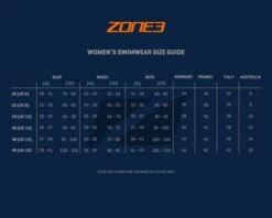 Zone3 Performance Speed Kneeskin Blauw Dames 10 Zone3 Performance Speed Kneeskin Blauw Dames -Sportwetsuit Winkel sizing guides womens swimwear