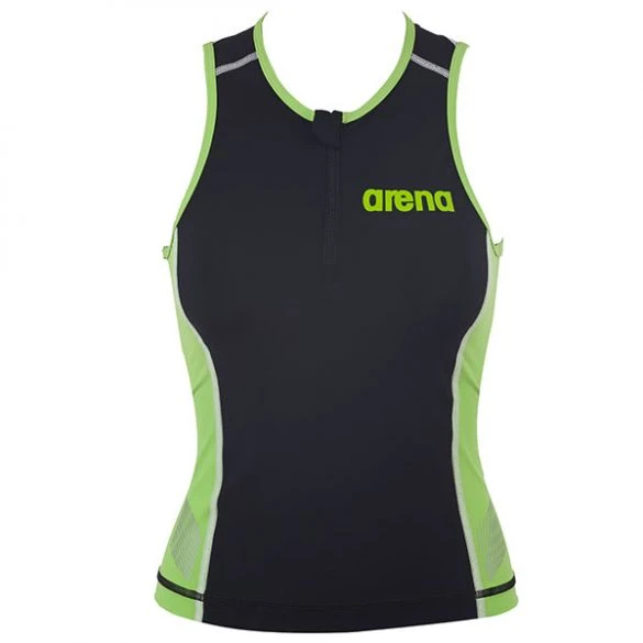 Arena ST Mouwloos Tri Top Zwart/groen Dames 3 Arena ST Mouwloos Tri Top Zwart/groen Dames
