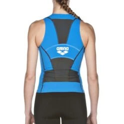 Arena ST Mouwloos Tri Top Blauw Dames 9 Arena ST Mouwloos Tri Top Blauw Dames -Sportwetsuit Winkel st tritop w blue 1