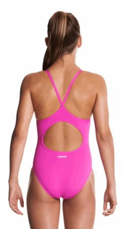 Funkita Still Roze Diamond Back Badpak Meisjes -Sportwetsuit Winkel still pink 1