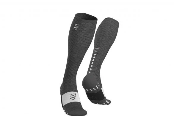 Compressport Full Socks Recovery Compressiesokken Grijs 3 Compressport Full Socks Recovery Compressiesokken Grijs