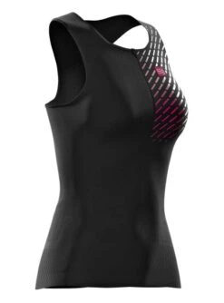 Compressport Trail Running Postural Mouwloos Compressieshirt Zwart Dames