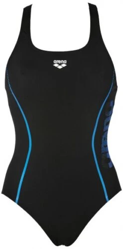 Arena Resistor Badpak Zwart/blauw Dames