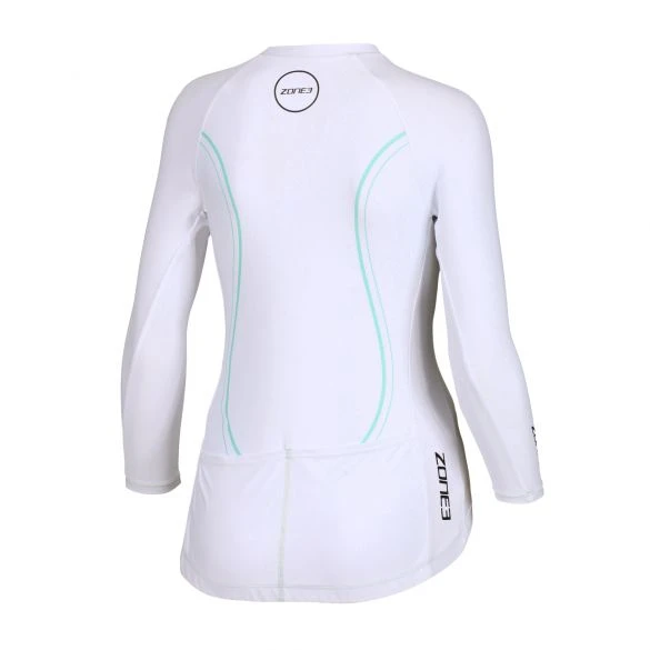 Zone3 Lava Aero Lange Mouw Tri Top Wit Dames 4 Zone3 Lava Aero Lange Mouw Tri Top Wit Dames - Image 2