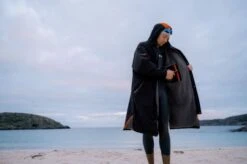 Zone3 Oversized Heat Tech Polar Fleece Parka Jas -Sportwetsuit Winkel zone3 zwemaccessoires oversize heat teach parka robe 11