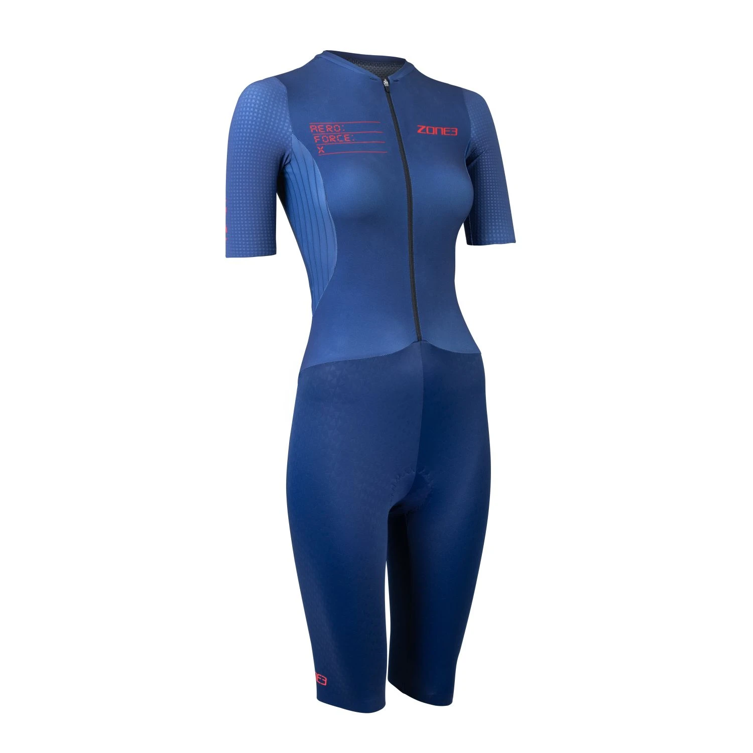 Zone3 Aeroforce X II Trisuit Korte Mouw Blauw Dames 3 Zone3 Aeroforce X II Trisuit Korte Mouw Blauw Dames